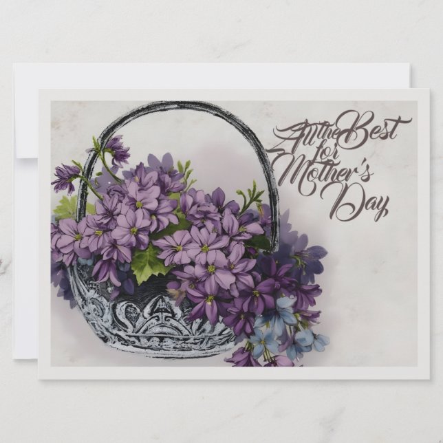 Panier de Fleurs Vintage – Épanouissement de la Fê (Devant)