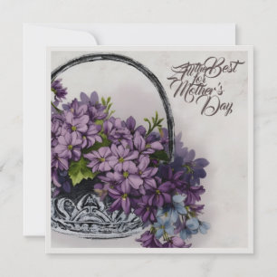 Panier de Fleurs Vintage – Épanouissement de la Fê