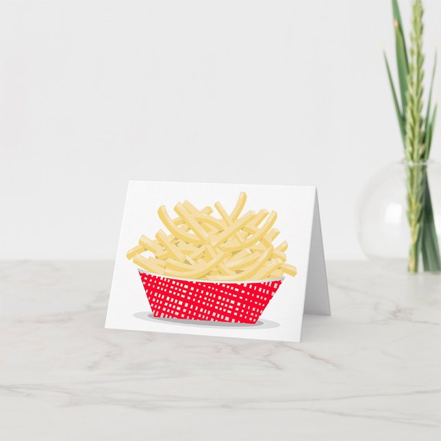 Panier De Fries Français Cartes De Note Alimentair (Créateur téléchargé)