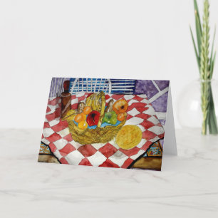 panier de fruits à vie morte 3 carte de voeux nour