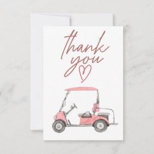 Panier de golf avec texte Merci