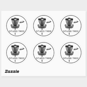 Panier de golf et stickers de disque