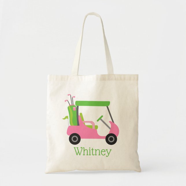 Panier de golf rose et vert Sac fourre-tout person (Devant)