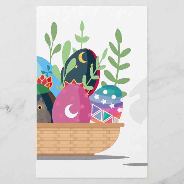 panier de lapin de pâques (Devant)