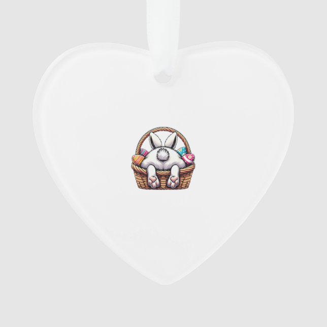 Panier de lapin mignon de jour de Pâques Chasse d' (devant)