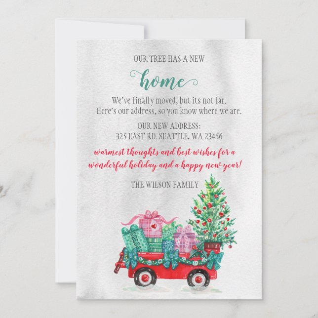 Panier de Noël Nous avons déplacé les Cartes de fi (Devant)