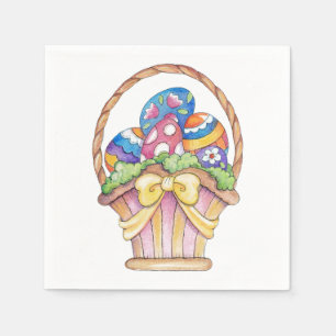 Panier de Pâques - serviettes en papier