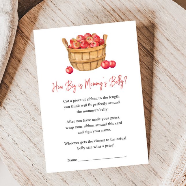 Panier de pommes d'automne pour Baby Shower - Jeu  (Apple Baby Shower Game)