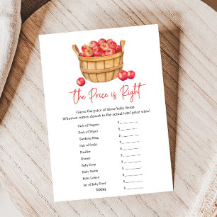 Panier de pommes d'automne pour Baby Shower Jeu le