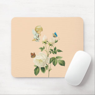 Panier de souris Rose beige Angel ! Tapis de souri