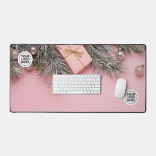 Panier de souris rose bureau de Noël