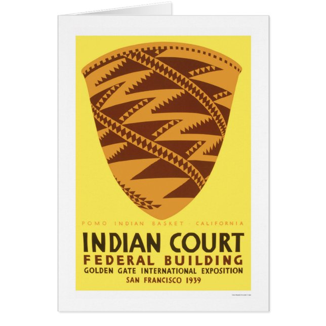 Panier indien de Pomo WPA 1939 (Devant)