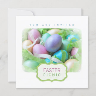 Panier Oeufs de Pâques Invitation pique-nique