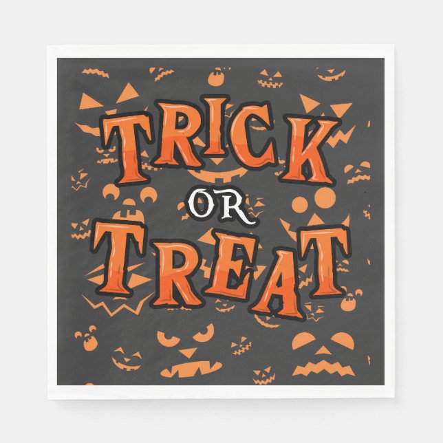 Panier ou traiter les serviettes en papier Hallowe (Devant)