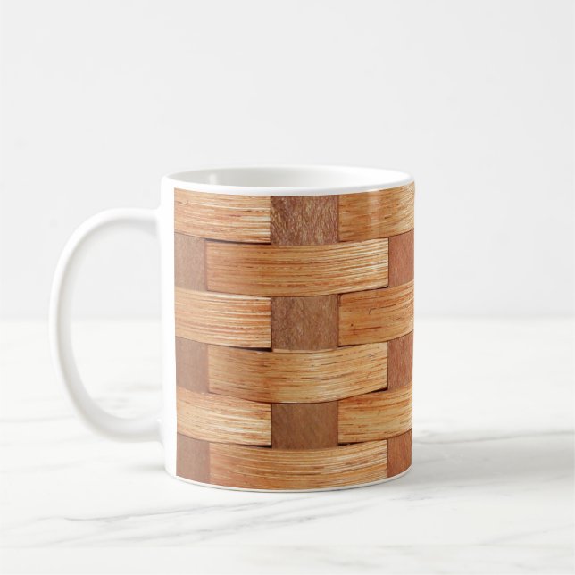Panier Tisser à deux tons de café Mug (Gauche)
