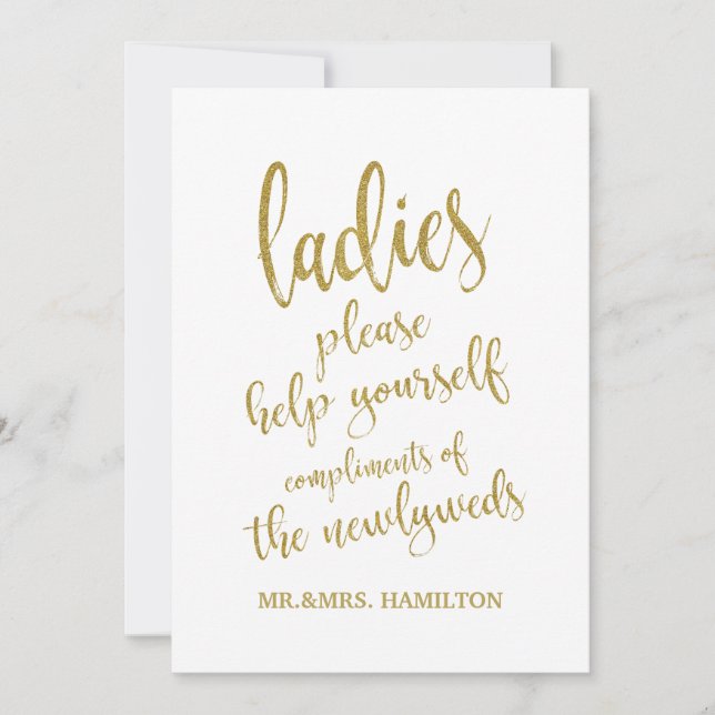 Panière de salle de bain pour dames or abordable (Devant)