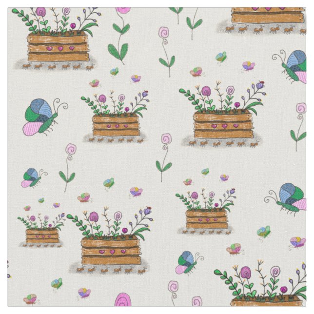 Paniers de printemps lunettes de Fleurs en tissu (Fermer)