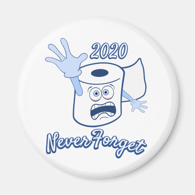 Panique papier toilette 2020 Magnet (Devant)