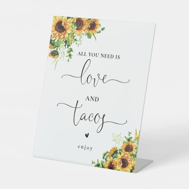 Panneau Amour et Tacos Tournesol (Recto)