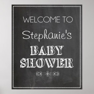 Panneau Baby shower d'accueil du tableau de bord