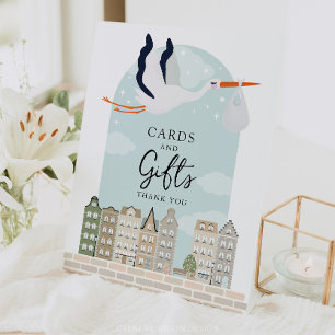 Panneau Baby shower de décoration de Stork Boho Ca