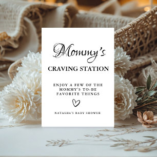 Panneau baby shower de la Station de Craving de Mo