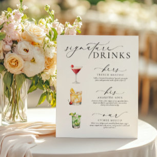 Panneau boisson Ellesmere Modern Minimal Signature