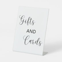 Panneau Cadeaux et cartes minimalistes
