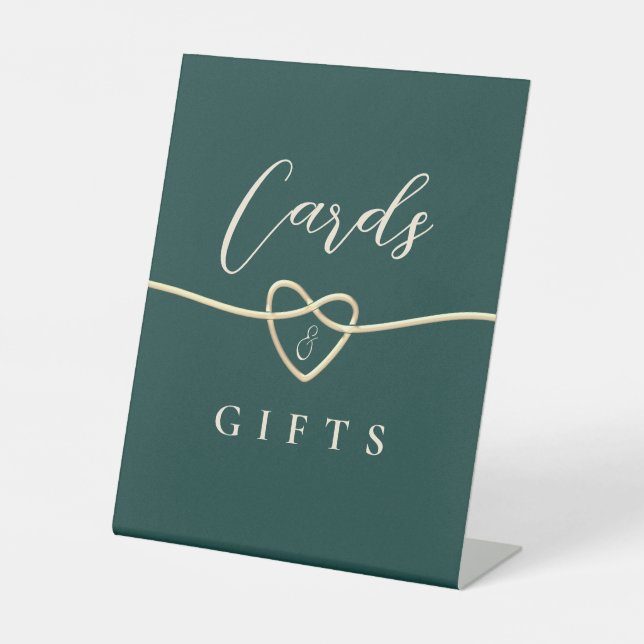 Panneau Cadeaux et Cartes Vert Emeraude (Recto)