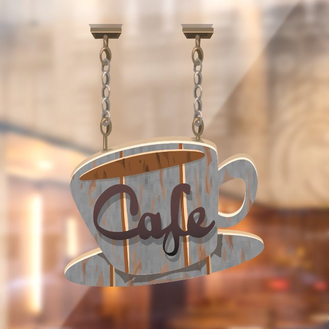 Panneau café café café bois panneau suspendu vinta (Feuille 2)