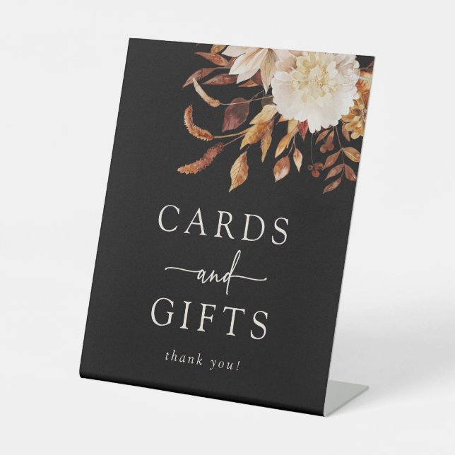 Panneau Cartes d'automne noir (Recto)