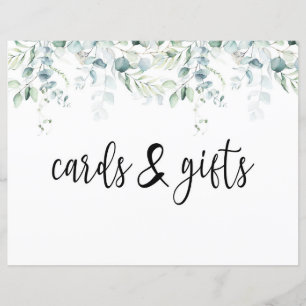 Panneau Cartes de Mariage & Cadeaux - Mariage Euca