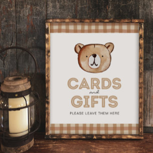 Panneau Cartes d'ours et cadeaux