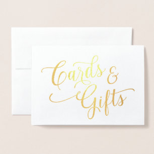Panneau Cartes et cadeaux Gold Foil - 5x7