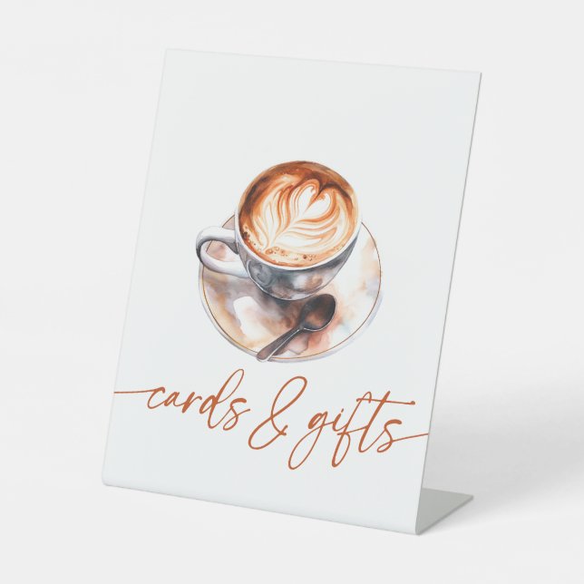 Panneau Cartes et Cadeaux L'amour du café est en t (Recto)