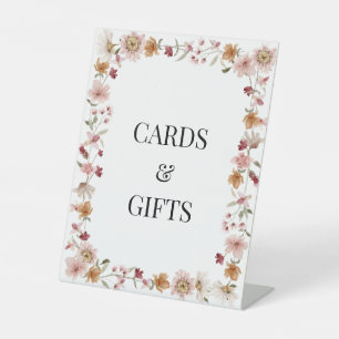Panneau Cartes et cadeaux rustiques