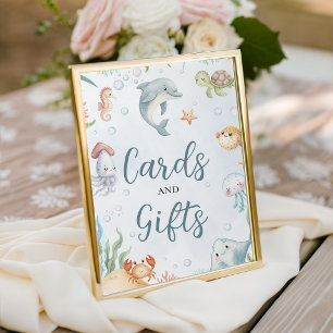 Panneau Cartes et Cadeaux Sous l'Océan