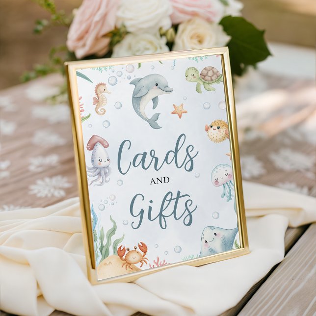 Panneau Cartes et Cadeaux Sous l'Océan (Créateur téléchargé)
