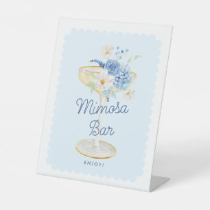 Panneau central de la barre Mimosa Florale Bleue