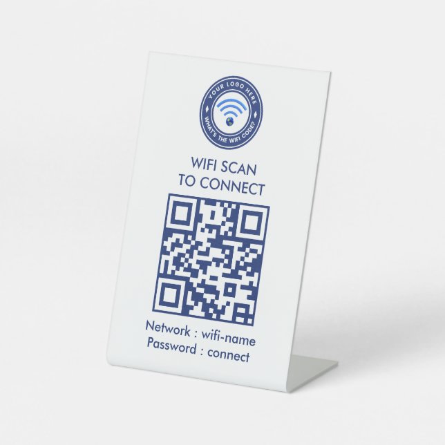Panneau code QR Wi‑Fi invité | Wi‑Fi  (Recto)