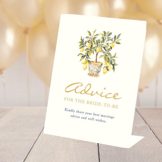 Panneau Conseils citron (Lemon Advice Sign
)