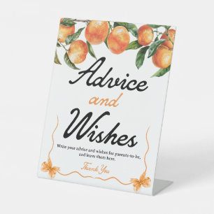 Panneau Conseils et voeux   Panneau Baby shower or
