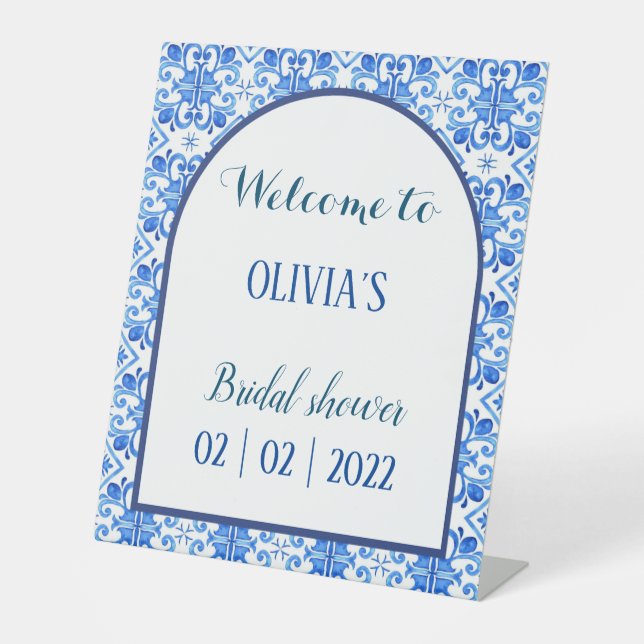 Panneau d'accueil couleur bleue (Recto)