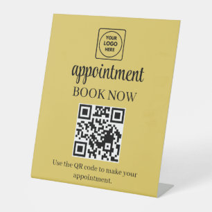 Panneau d'affichage de code QR de réservation de r