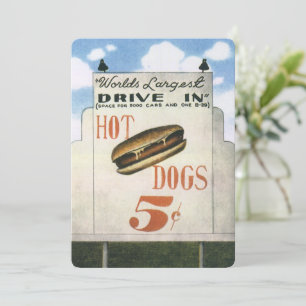 Panneau d'affichage vintage, plus grand cinéma dri