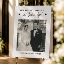 Panneau d'anniversaire de mariage Ces Enfants Se S