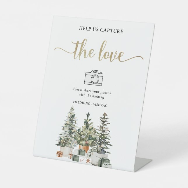 Panneau d'arbre de Noël Aidez-nous à capturer l'am (Recto)