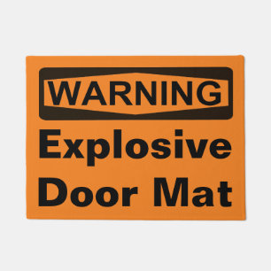 Panneau d'avertissement - tapis de porte