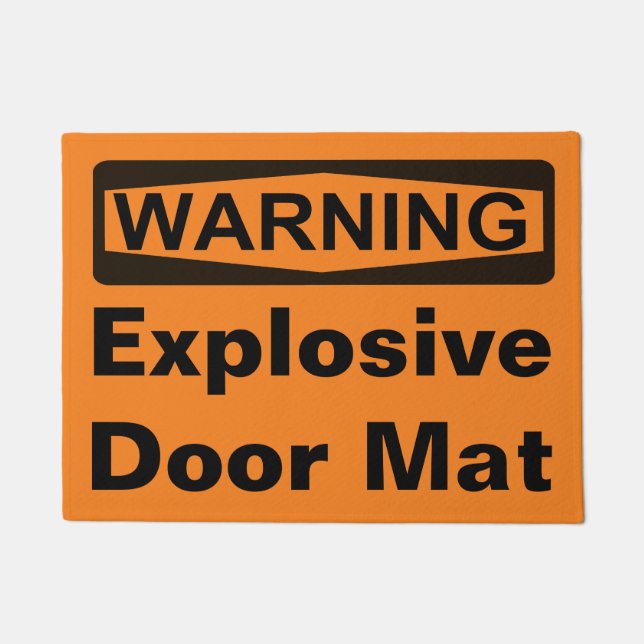 Panneau d'avertissement - tapis de porte (Devant)