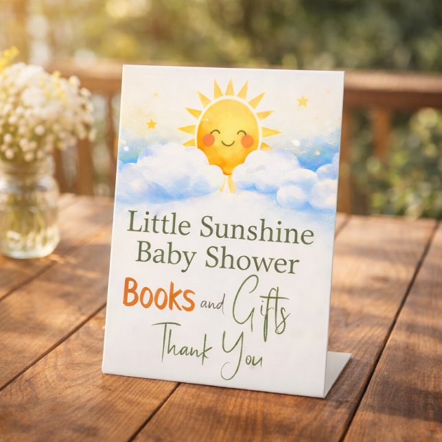 Panneau de Baby Shower à l'aquarelle Sunshine - Ja (Créateur téléchargé)